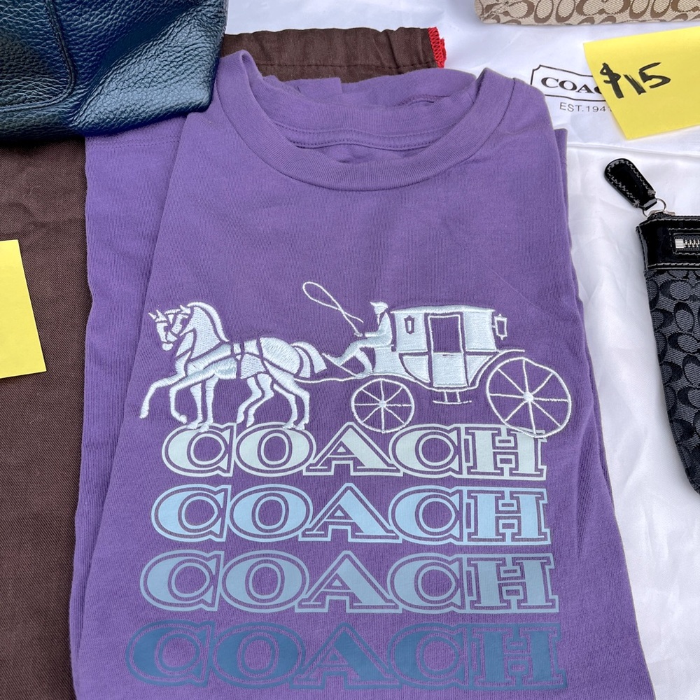 Coach Purple Graphic T-Shirt